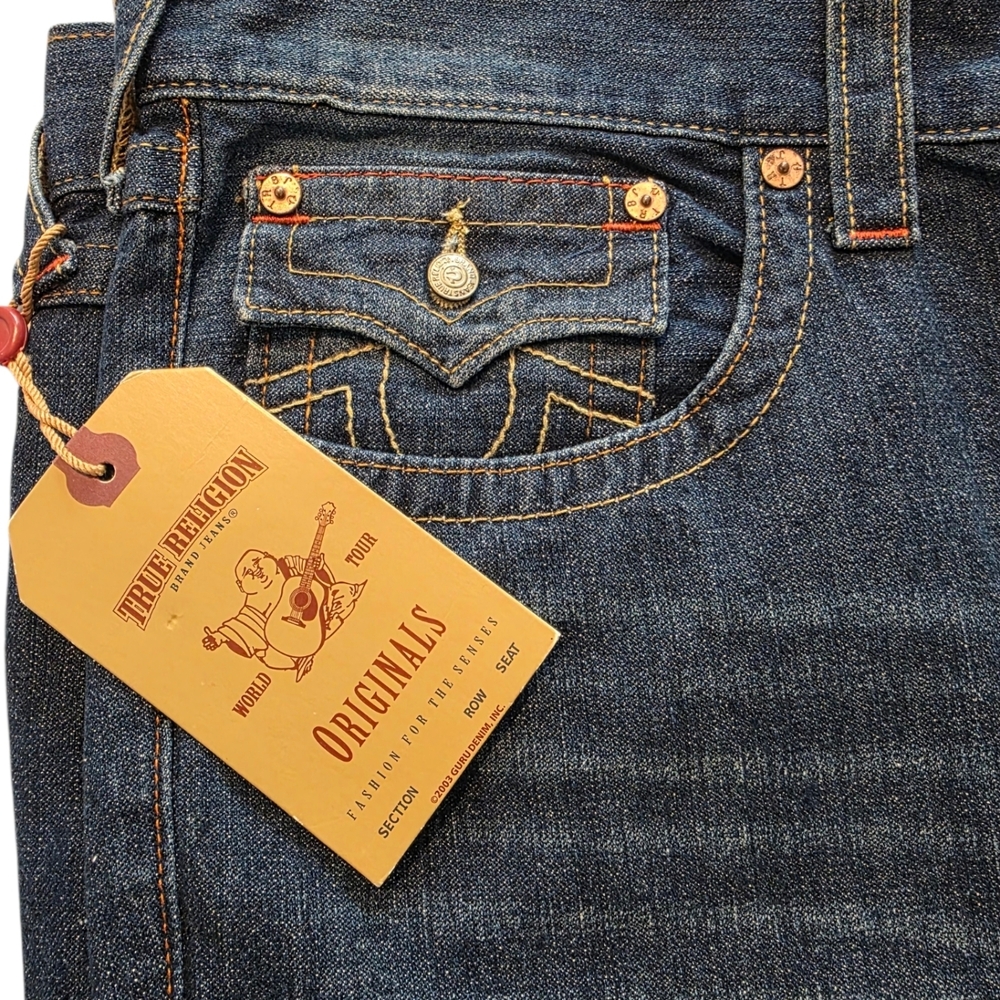 True Religion Men's Blue Jeans 42x32